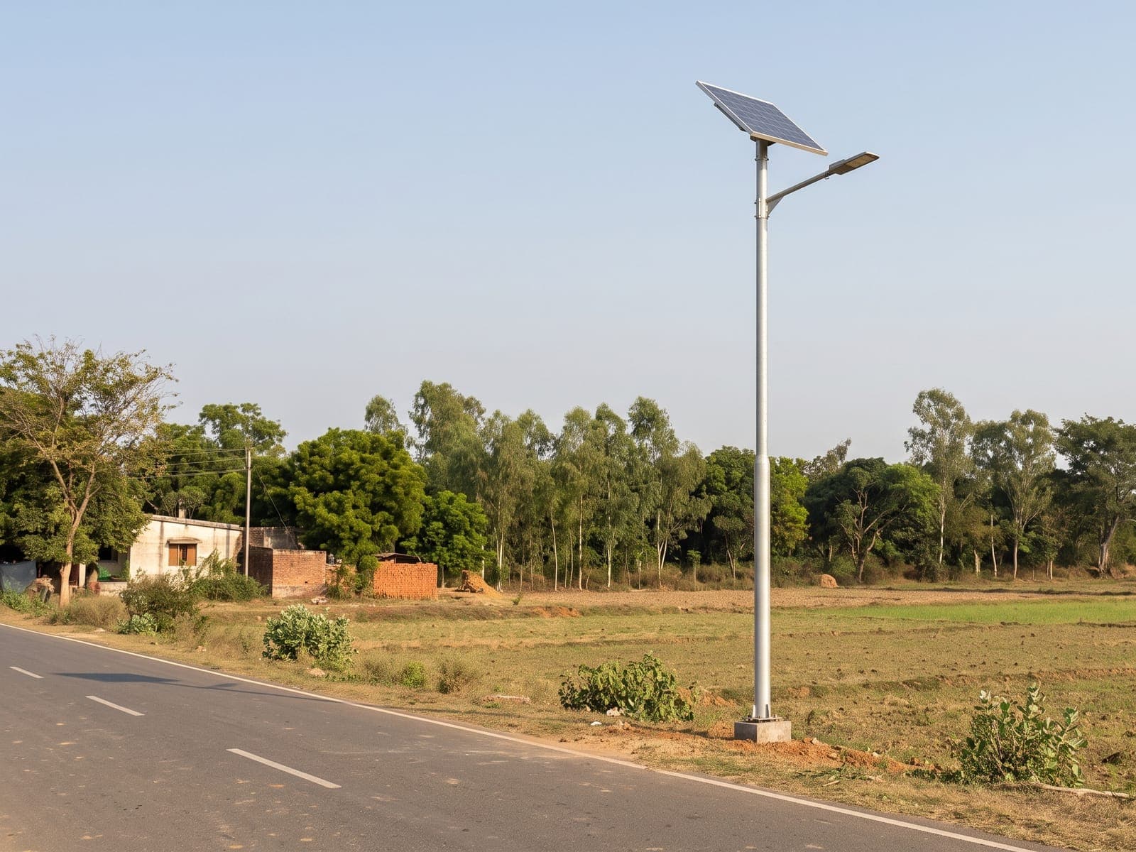 Solar lights installed by Aarve Solar